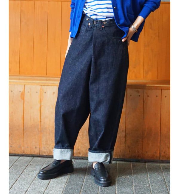 journal standard luxe「13.5OZデニムクロスオーバー5PK」|デニム|ネイビー