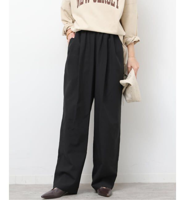 JOURNAL STANDARD relume「リネンミックスリラックスカーブパンツ」|その他|ブラック