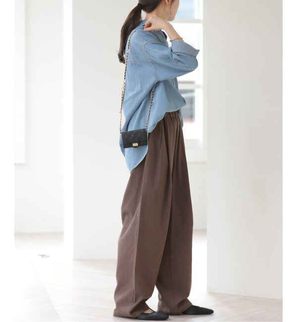 JOURNAL STANDARD relume「リネンミックスリラックスカーブパンツ」|その他|