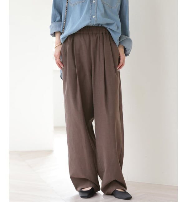 JOURNAL STANDARD relume「リネンミックスリラックスカーブパンツ」|その他|