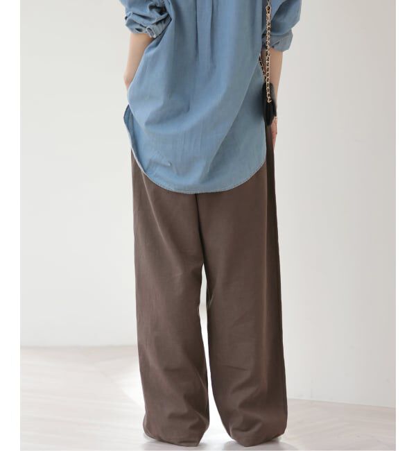 JOURNAL STANDARD relume「リネンミックスリラックスカーブパンツ」|その他|