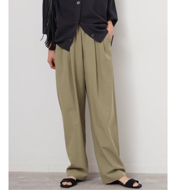 JOURNAL STANDARD relume「リネンミックスリラックスカーブパンツ」|その他|カーキ