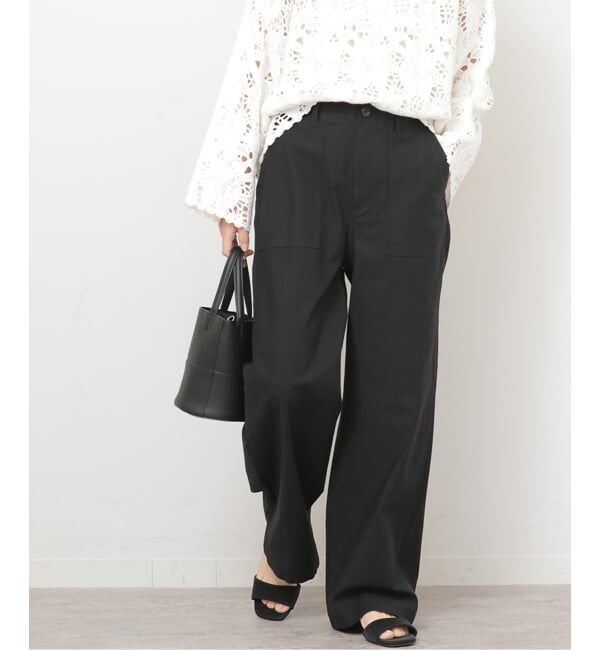 JOURNAL STANDARD relume「《追加2》ワイドベイカーパンツ」|カーゴ|ブラック