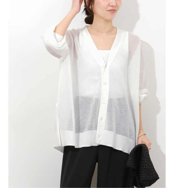 JOURNAL STANDARD relume「《予約》リネンミックスメッシュVネックカーディガン」|カーディガン|