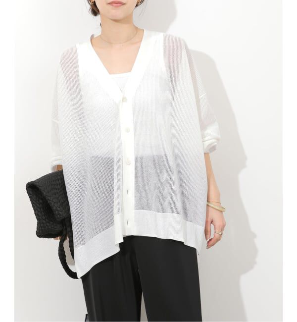 JOURNAL STANDARD relume「《予約》リネンミックスメッシュVネックカーディガン」|カーディガン|
