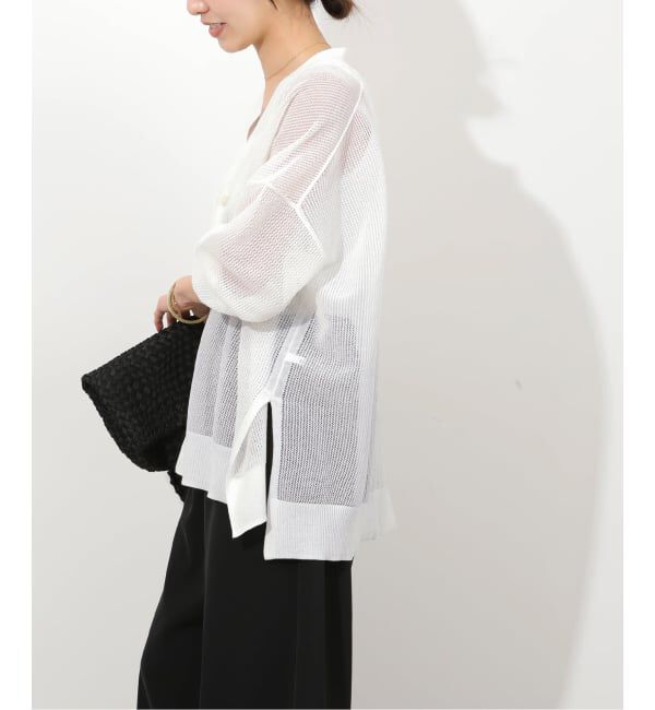 JOURNAL STANDARD relume「《予約》リネンミックスメッシュVネックカーディガン」|カーディガン|