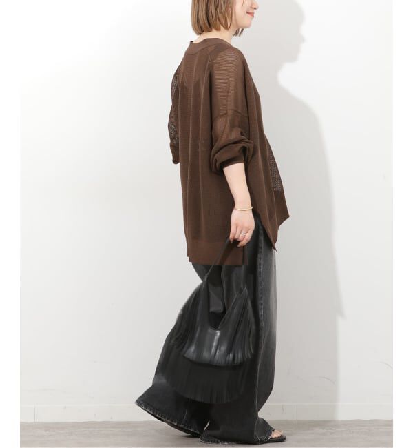 JOURNAL STANDARD relume「《予約》リネンミックスメッシュVネックカーディガン」|カーディガン|