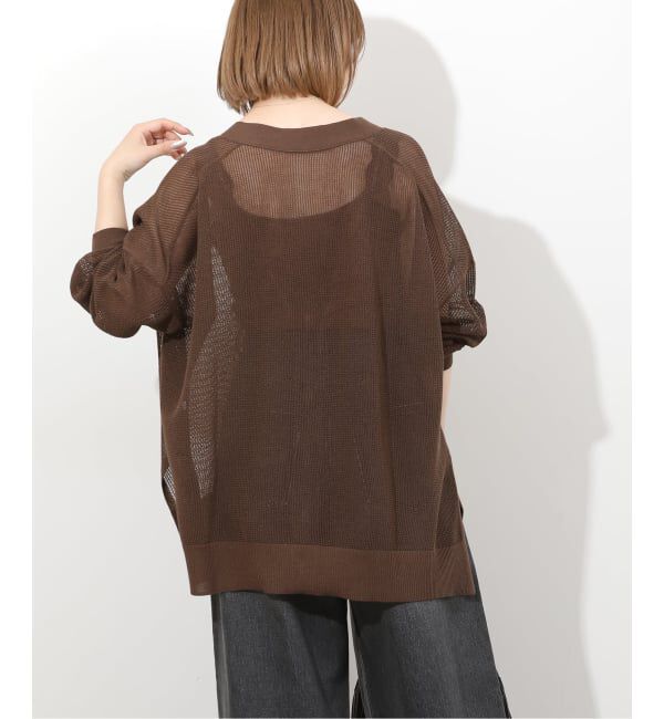 JOURNAL STANDARD relume「《予約》リネンミックスメッシュVネックカーディガン」|カーディガン|