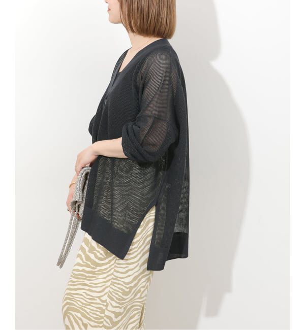 JOURNAL STANDARD relume「《予約》リネンミックスメッシュVネックカーディガン」|カーディガン|