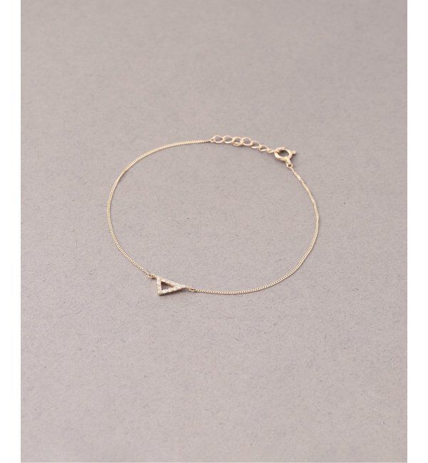 Lilas by Spick&Span「トライアングルダイヤブレスレット K10」|ブレスレット・バングル|