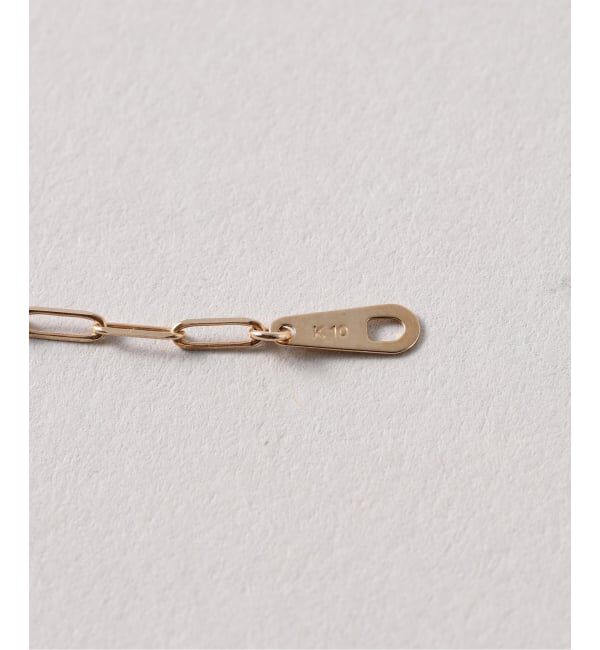 Lilas by Spick&Span「1粒ダイヤクリップチェーンネックレス K10」|ネックレス|