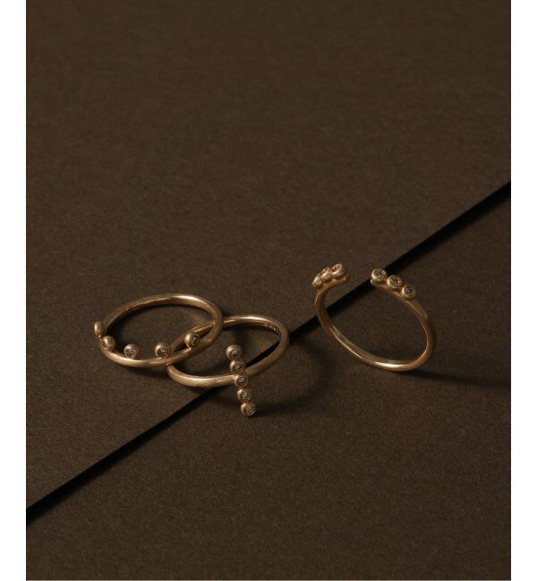 Lilas by Spick&Span「ブラウンダイヤクロスリング K10」|リング|