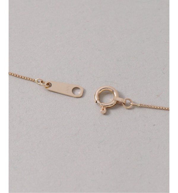 Lilas by Spick&Span「メレダイヤバチカンオニキス50cmネックレス K10」|ネックレス|