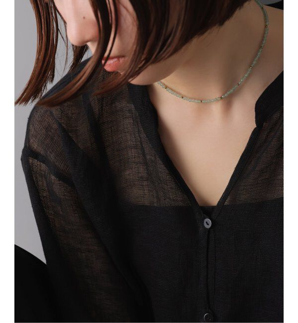 Spick and Span「《予約》【SAMH by LILAS】アベンチュリンネックレス SV」|ネックレス|シルバー