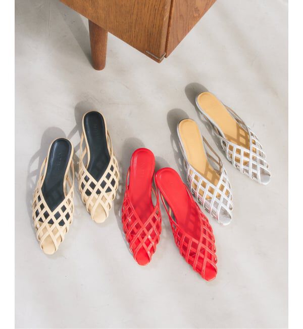  「フレンチスクエアカットワークミュール」|その他|