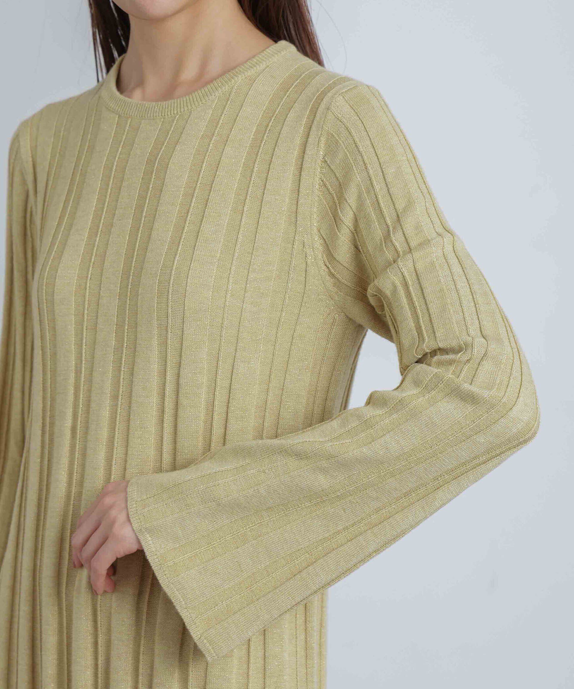 nano･universe「ワイドリブラメニットワンピース」|ワンピース|