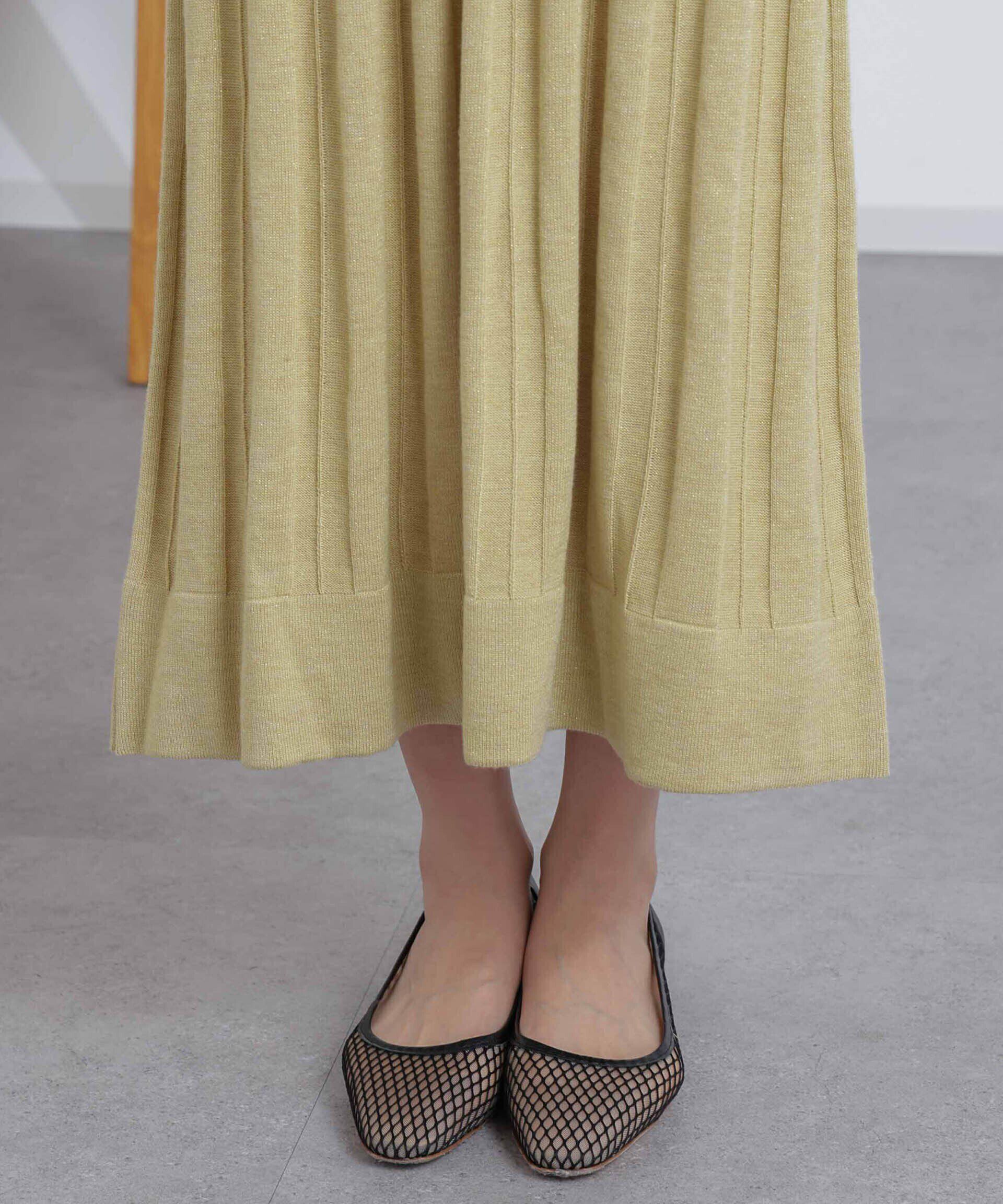 nano･universe「ワイドリブラメニットワンピース」|ワンピース|