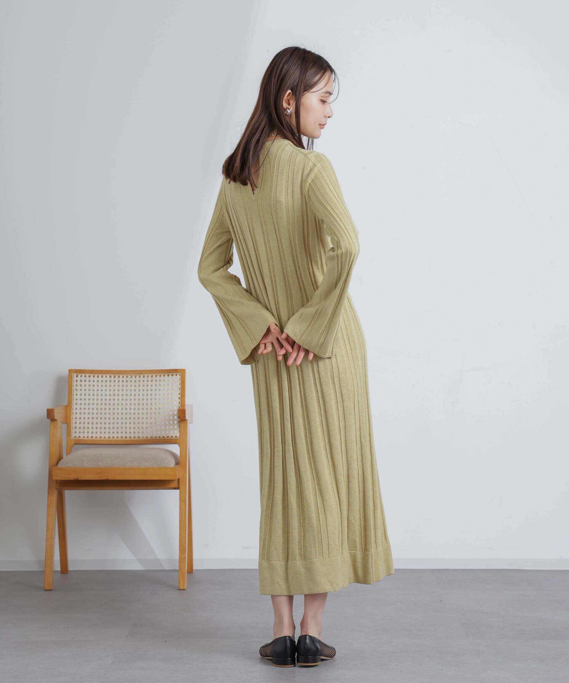 nano･universe「ワイドリブラメニットワンピース」|ワンピース|