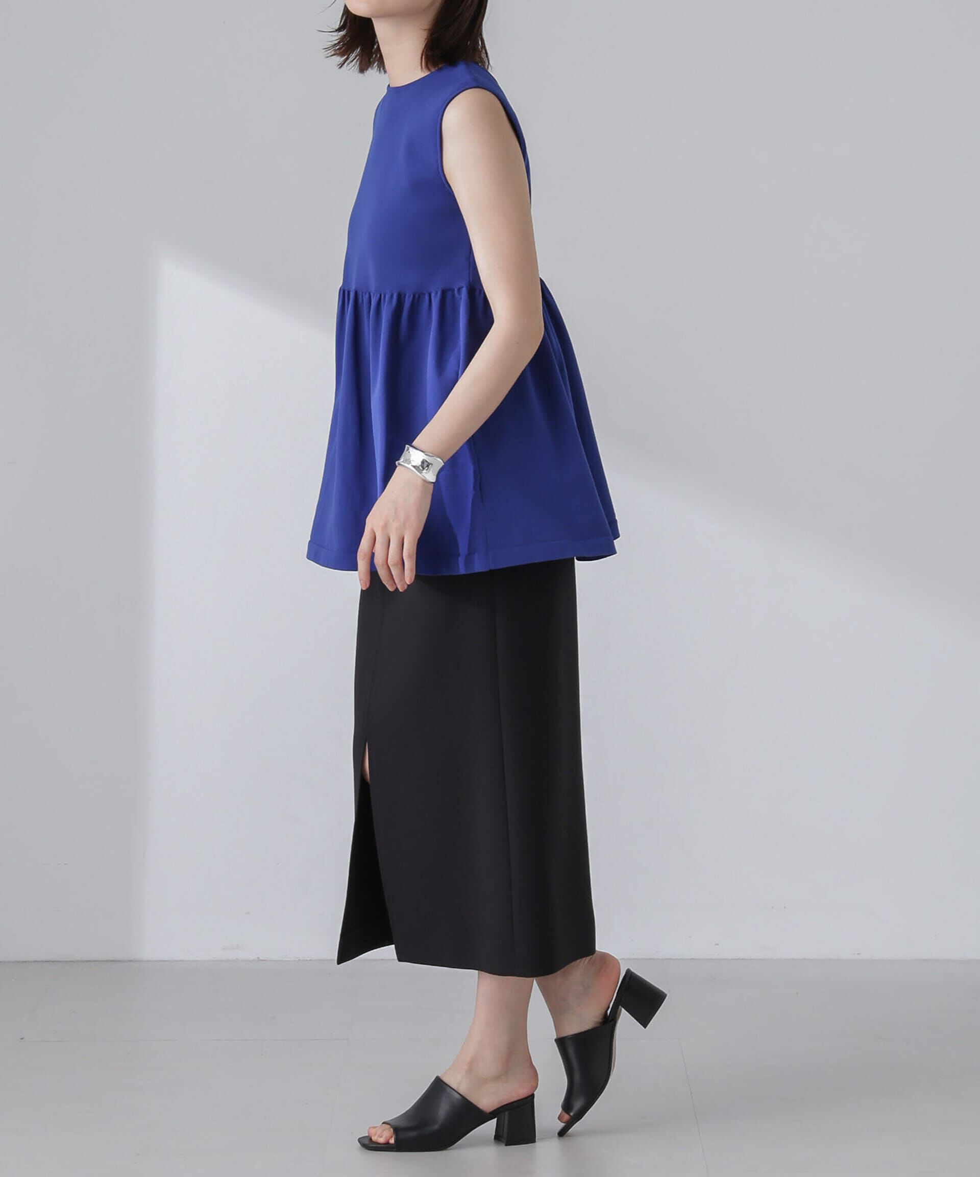 nano･universe「前後2WAYペプラムニットトップス」|ニット・セーター|