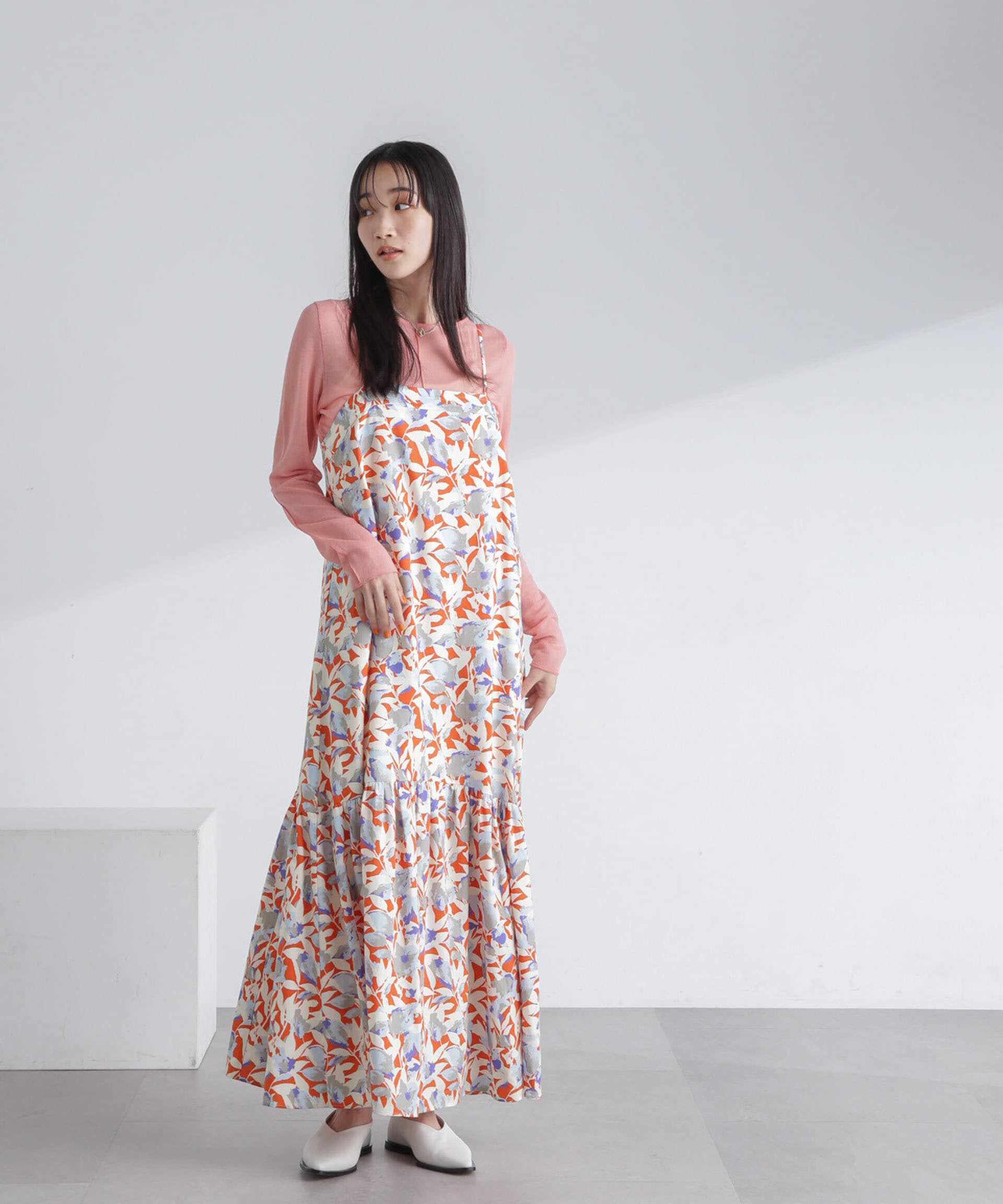 nano･universe「ボタニカルプリントキャミワンピース」|ワンピース|