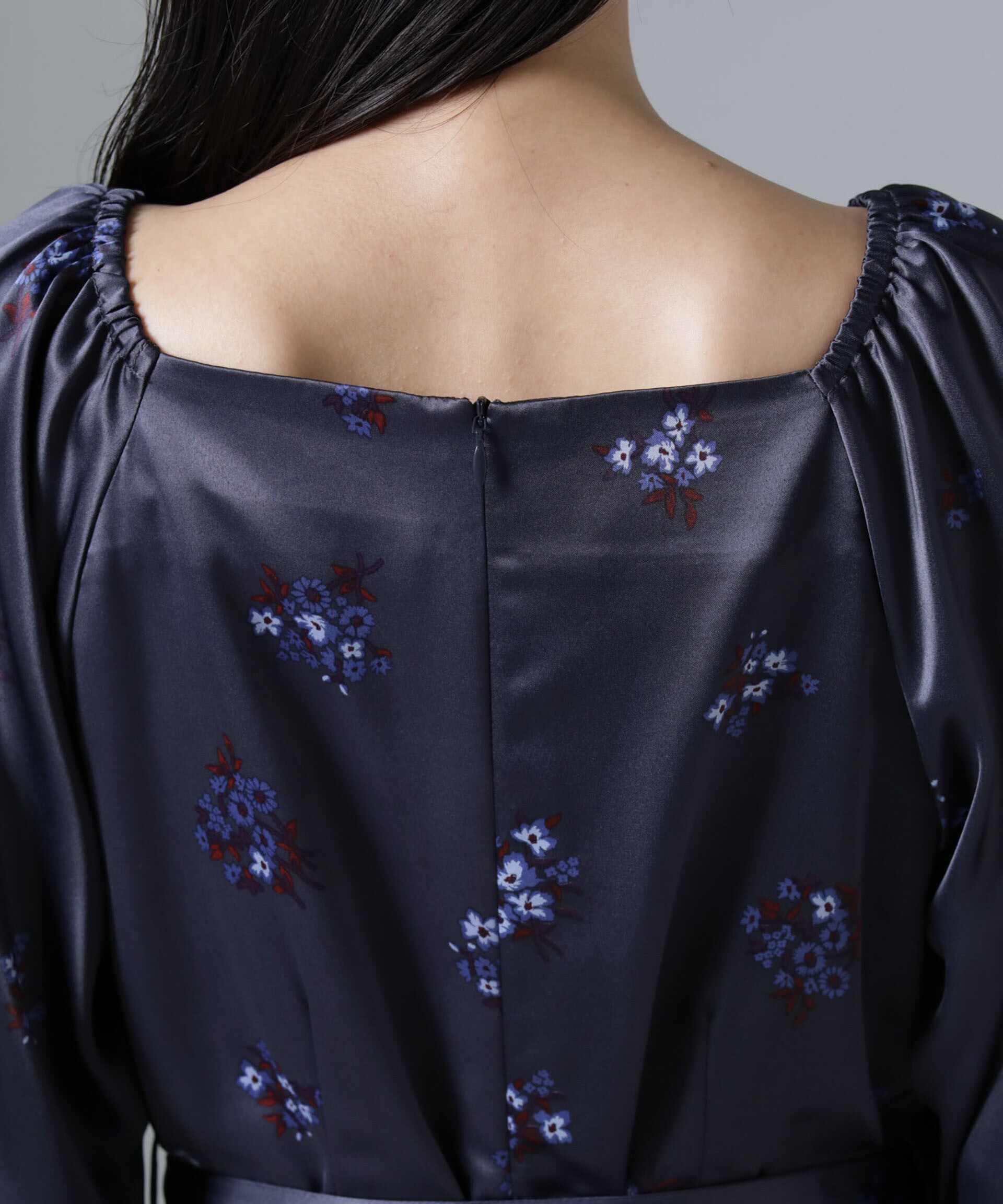 nano･universe「オフショル2WAYフラワープリントワンピース」|ワンピース|