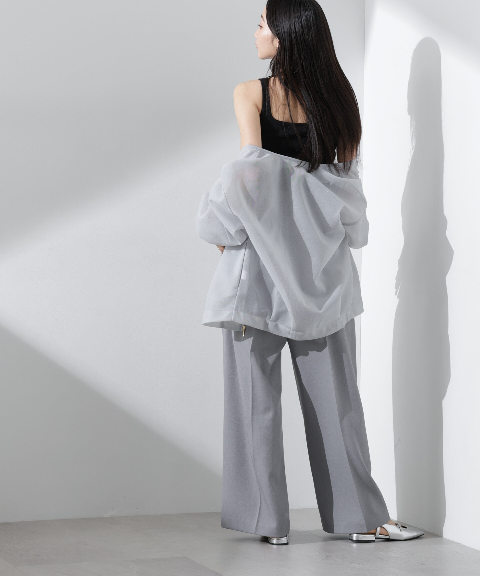 nano･universe「抗菌防臭リブカップ付きタンクトップ」|Tシャツ・カットソー|