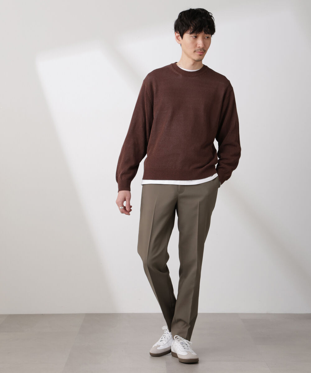 nano･universe「｢SOIGNE｣ECOPET(R)&times;AERO ツイルストレッチスラックス」|チノ|