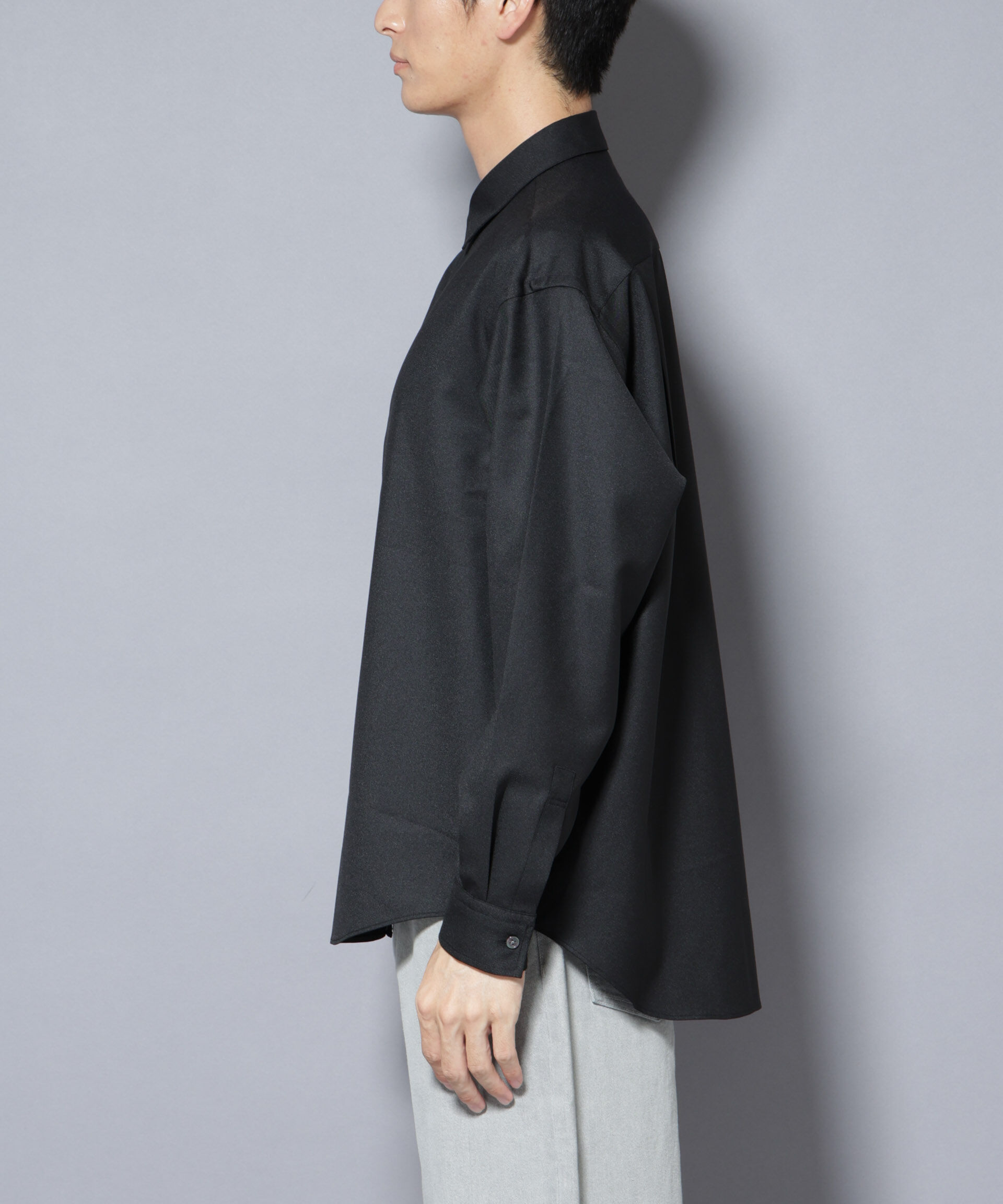 nano･universe「｢Gavante｣ ドライギャバレギュラーカラーシャツ」|シャツ・ブラウス|