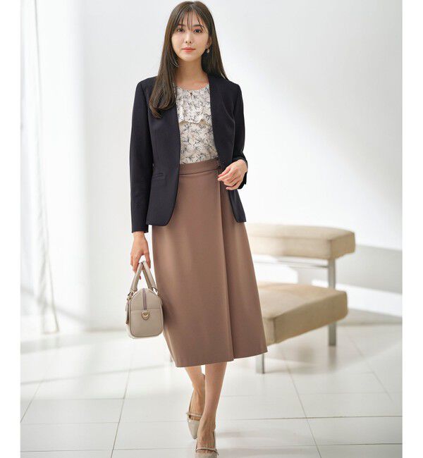 ANY SIS「【保温効果/ストレッチ】シリーズ累計13万枚突破！ビューティサーモ ノーカラージャケット」|ノーカラージャケット|