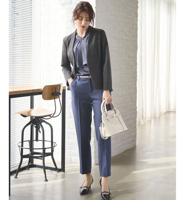 ANY SIS「【保温効果/ストレッチ】シリーズ累計13万枚突破！ビューティサーモ ノーカラージャケット」|ノーカラージャケット|