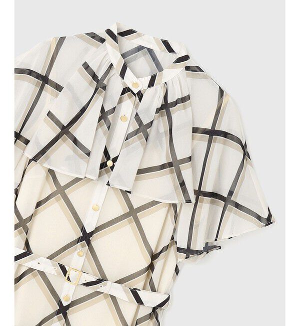 Diagram「チェックプリントプリーツワンピース」|ワンピース|