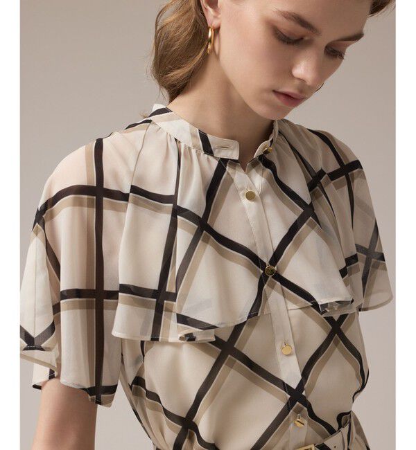 Diagram「チェックプリントプリーツワンピース」|ワンピース|