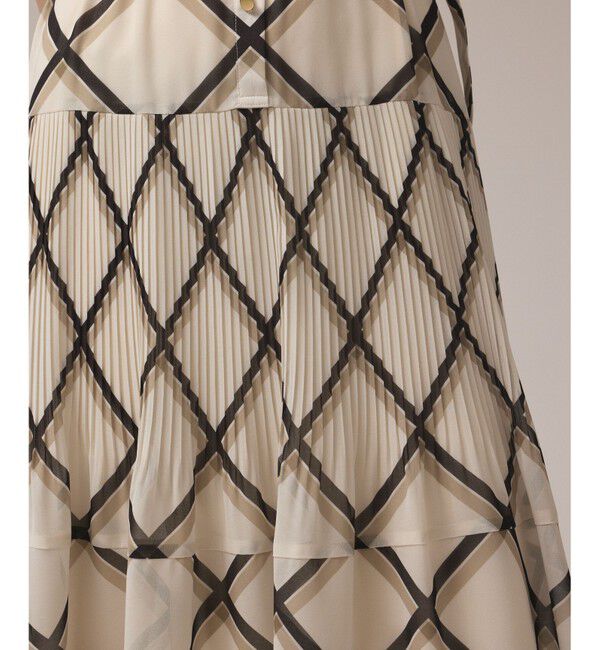 Diagram「チェックプリントプリーツワンピース」|ワンピース|