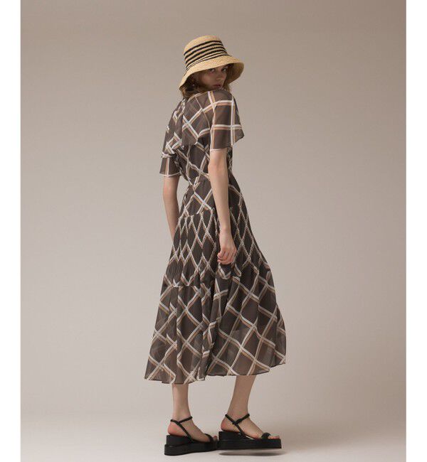 Diagram「チェックプリントプリーツワンピース」|ワンピース|