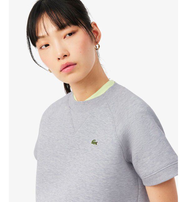 LACOSTE「ダブルフェイス半袖スウェット」|ニット・セーター|