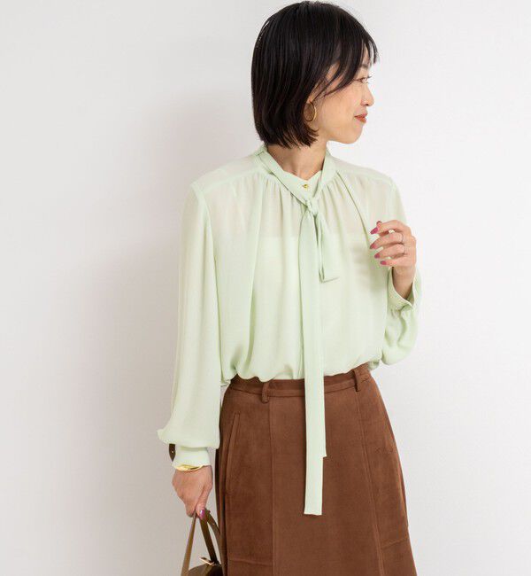 NOLLEY'S「ジョーゼットボウタイブラウス」|シャツ・ブラウス|