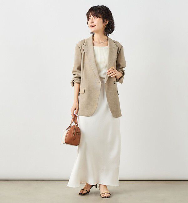 NOLLEY'S sophi「ウォッシャブルリネンライクオーバージャケット」|テーラードジャケット|