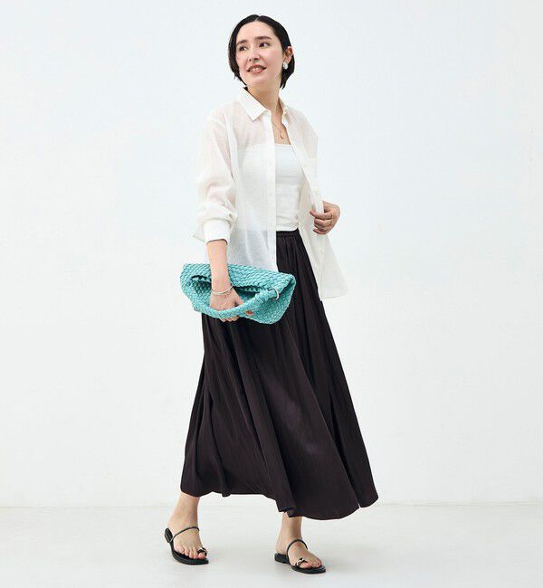 NOLLEY'S sophi「ウォッシャブルシアーオーガンジー2WAYシャツ」|シャツ・ブラウス|