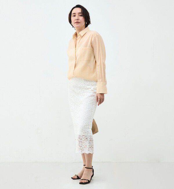 NOLLEY'S sophi「ウォッシャブルシアーオーガンジー2WAYシャツ」|シャツ・ブラウス|