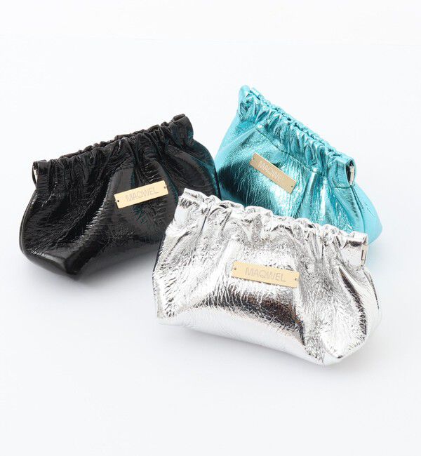 MAQWEL「【MAQWEL/マクウェル】メタリックポーチ」|ポーチ|