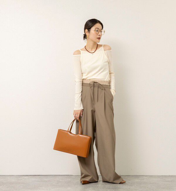 MAQWEL「【MAQWEL/マクウェル】ウォッシャブルレイヤードプルオーバー」|Tシャツ・カットソー|