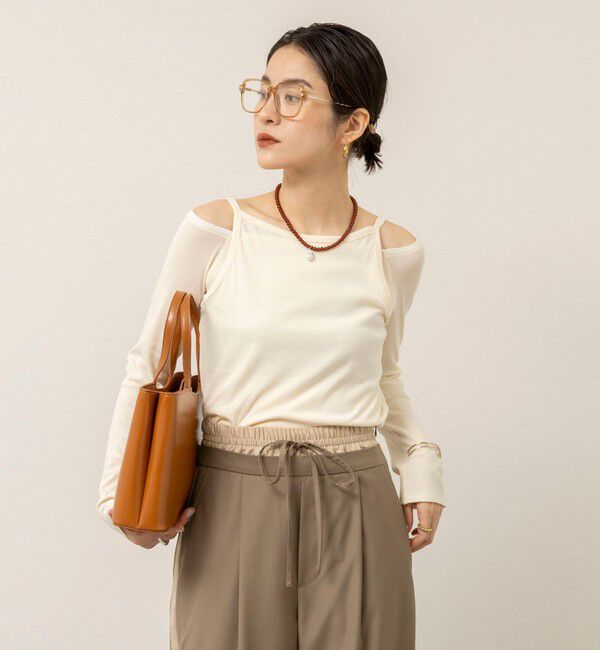 MAQWEL「【MAQWEL/マクウェル】ウォッシャブルレイヤードプルオーバー」|Tシャツ・カットソー|