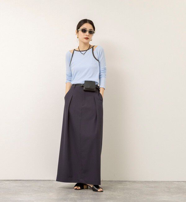 MAQWEL「【MAQWEL/マクウェル】ウォッシャブルレイヤードプルオーバー」|Tシャツ・カットソー|