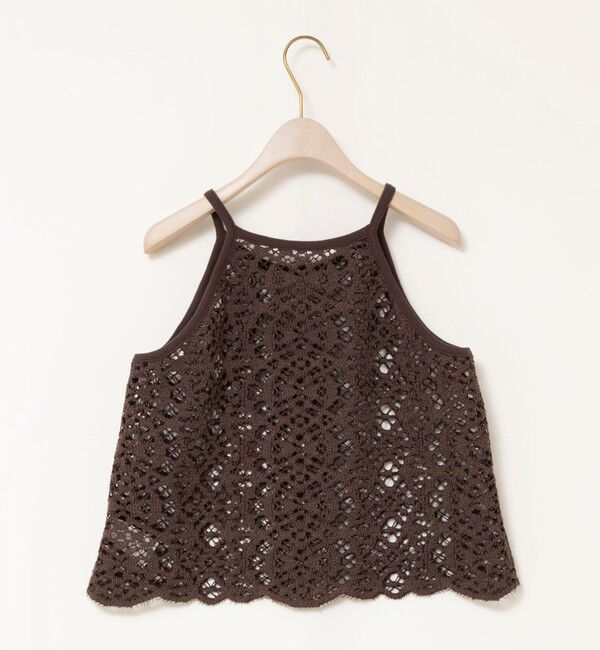 NOLLEY'S sophi「ウォッシャブルクロッシェレースアメスリタンクトップ」|シャツ・ブラウス|