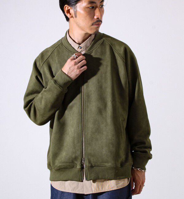 GLOSTER「【秋の新定番】フェイクスエードMA-1ジップブルゾン」|ブルゾン・スタジャン|
