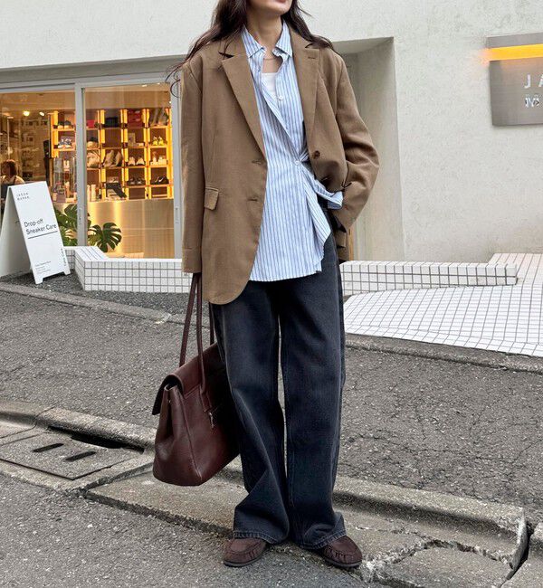 fredy emue「リネン混ラチネオーバージャケット」|テーラードジャケット|