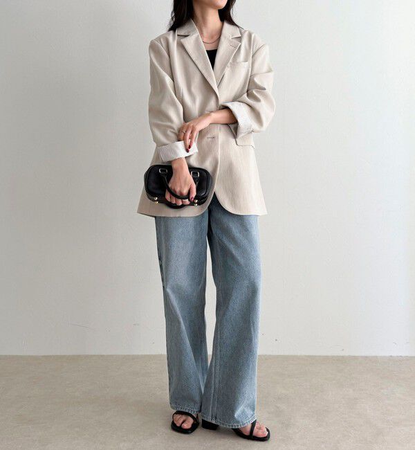 fredy emue「リネン混ラチネオーバージャケット」|テーラードジャケット|