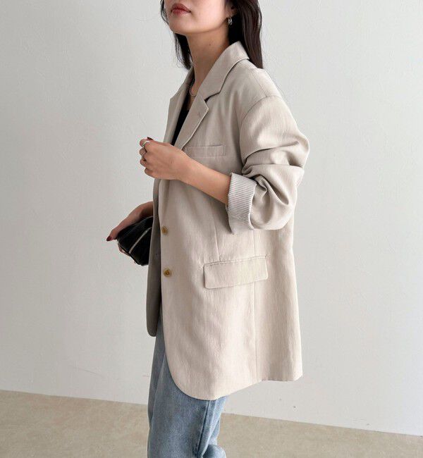fredy emue「リネン混ラチネオーバージャケット」|テーラードジャケット|