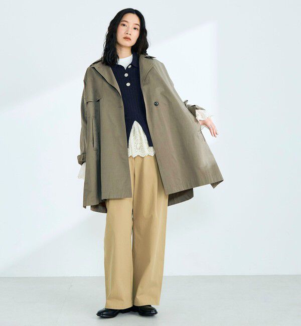 fredy emue「ミドル丈オーバートレンチコート」|トレンチコート|