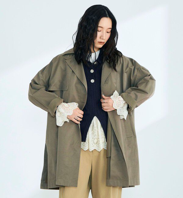 fredy emue「ミドル丈オーバートレンチコート」|トレンチコート|